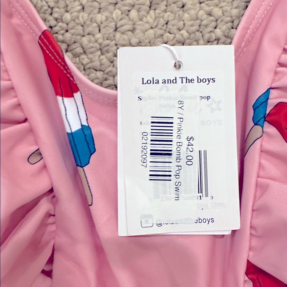 Pink Popsicle Kids Swimsuit - Picture 2 of 3